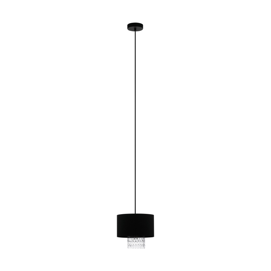 Eglo - Hanglamp aan een koord 1xE27/40W/230V zwart