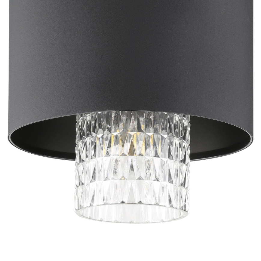 Eglo - Hanglamp aan een koord 3xE27/40W/230V zwart