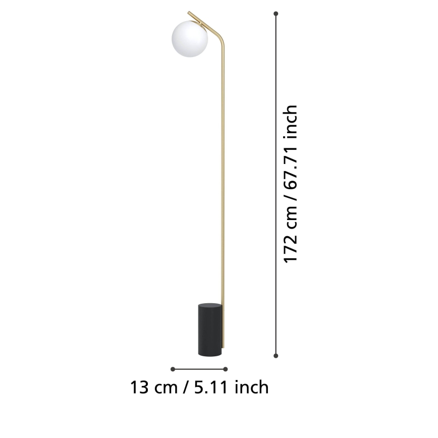 Eglo - Staande Lamp 1xE27/40W/230V goud