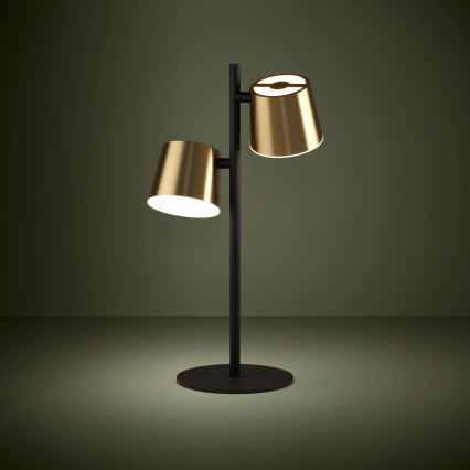 Eglo - LED Tafellamp 2xGU10/4,6W/230V 3000K goud