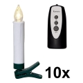 Eglo 410003 -SET 0x LED Verlichting voor Kerstboom 1xLED/0,06W/1xAA IP44 + Afstandsbediening