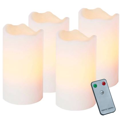 Eglo - Set van 4 LED-kerstdecoraties 1xLED/0,18W/2xCR2032 + afstandsbediening