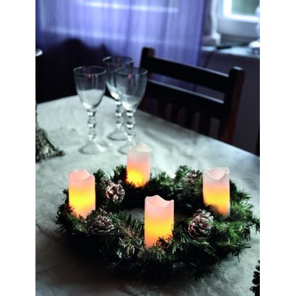 Eglo - Set van 4 LED-kerstdecoraties 1xLED/0,18W/2xCR2032 + afstandsbediening