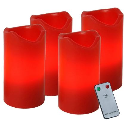 Eglo 410076 - SET 4x LED kerstdecoratie ADVENT 1xLED/0,18W/2xCR2032 + Afstandsbediening