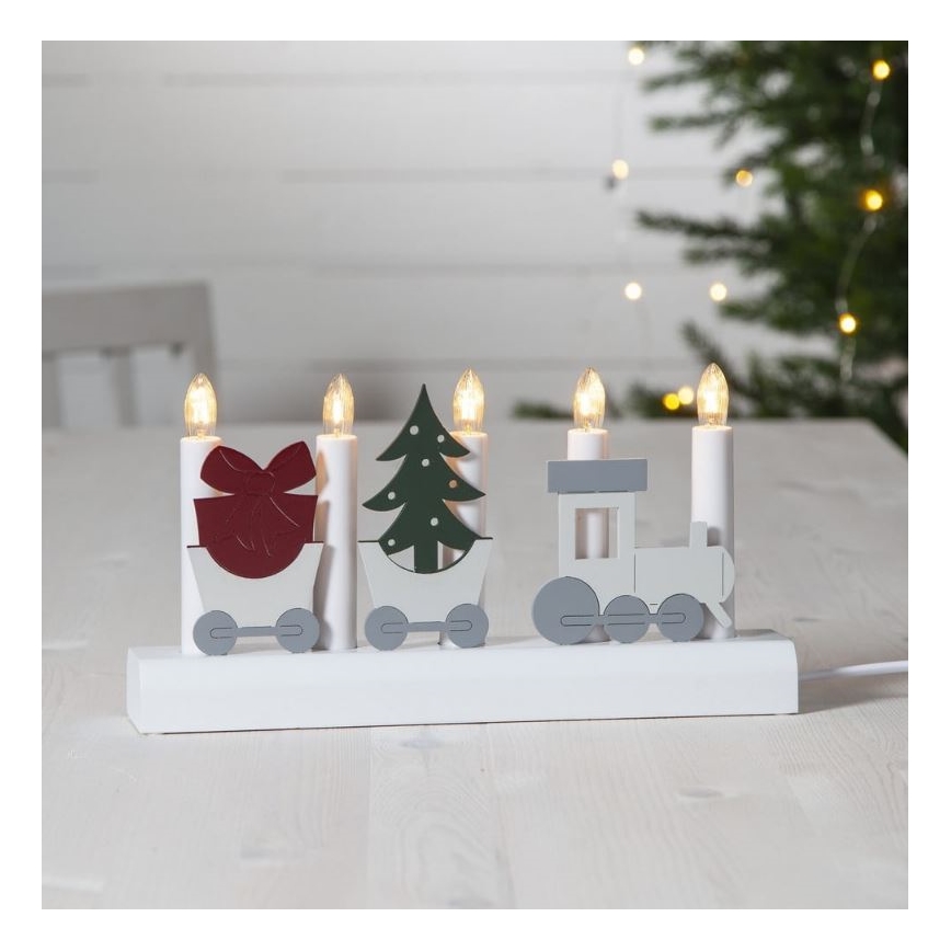 Eglo 410405 - Kerst Kandelaar 5xE10/3W/230V
