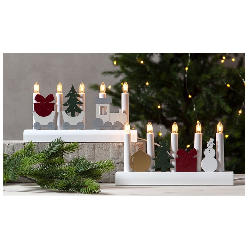 Eglo - Kerst Kandelaar 5xE10/3W/230V