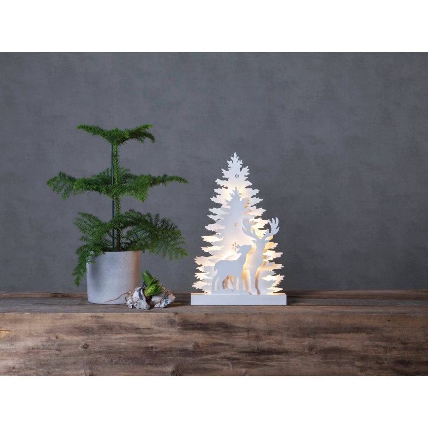 Eglo 410417 - LED kerstdecoratie FAUNA 10xLED/0,03W/2xAA