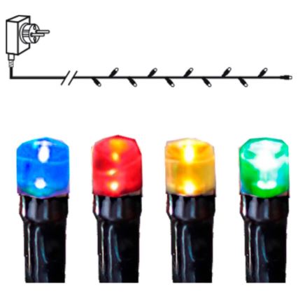 Eglo - LED buitensnoer 80xLED 8m IP44 multicolor