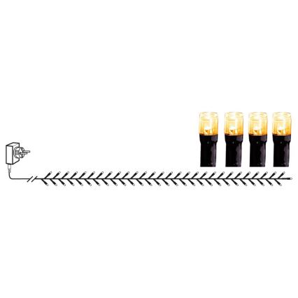 Eglo - LED buitenkerstsnoer 1200 LED, 29 m, IP44, warm wit