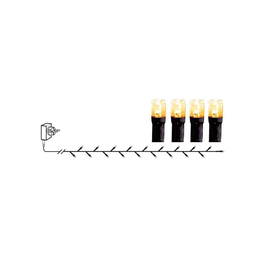 Eglo - LED Kerst Lichtketting voor Buiten 80xLED 5,6m IP44 warm wit