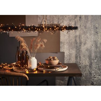 Eglo - LED-lichtsnoer voor buiten, 80 LEDs, 10,5 m, IP44, warm wit