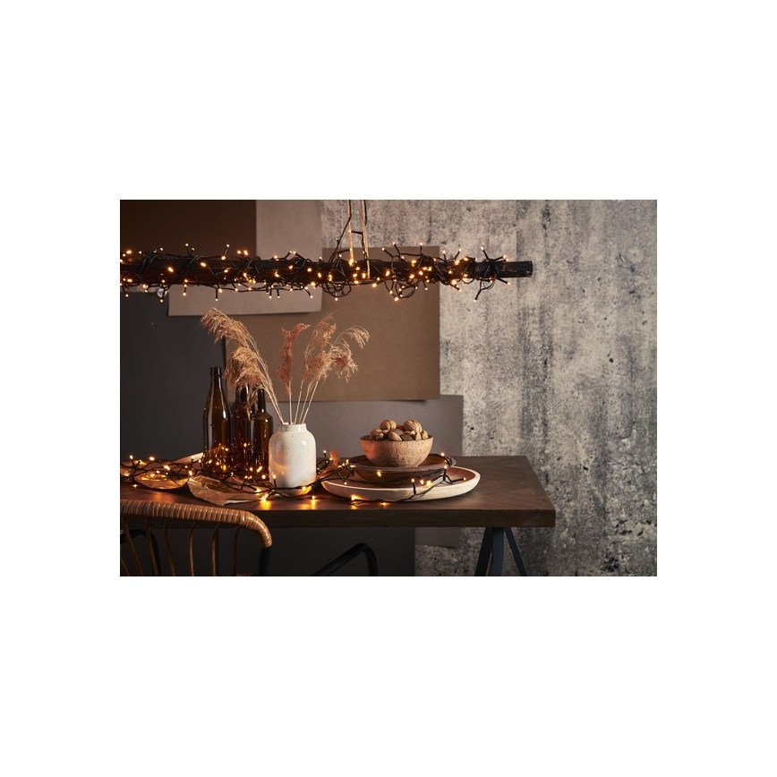 Eglo - LED-lichtsnoer voor buiten, 80 LEDs, 10,5 m, IP44, warm wit