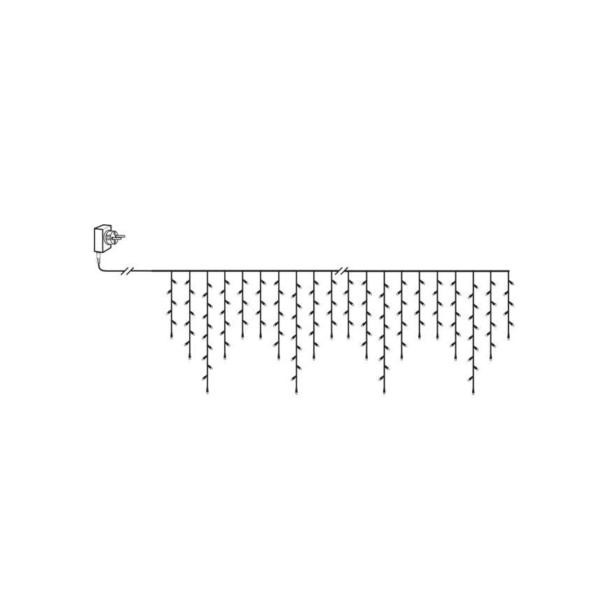 Eglo - LED buitenkerstsnoer 240xLED 6,4m warm wit IP44