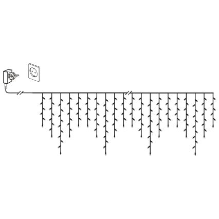 Eglo 410825 - LED Kerst lichtsnoer voor buiten 960xLED/29x0,55m IP44 warm wit