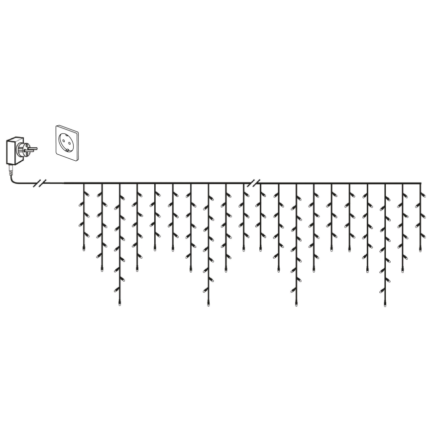 Eglo 410825 - LED Kerst lichtsnoer voor buiten 960xLED/29x0,55m IP44 warm wit