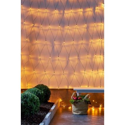 Eglo - LED Buiten Kerstketting 160xLED 2m IP44 warm wit