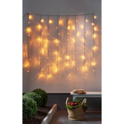 Eglo - LED Kerst Lichtgordijn voor Buiten 80xLED 1,3m IP44 warm wit