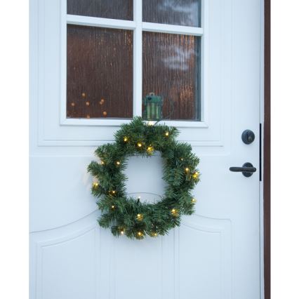 Eglo - LED Buiten Kerstkrans met een sensor 20xLED/0,064W/3xAA IP44