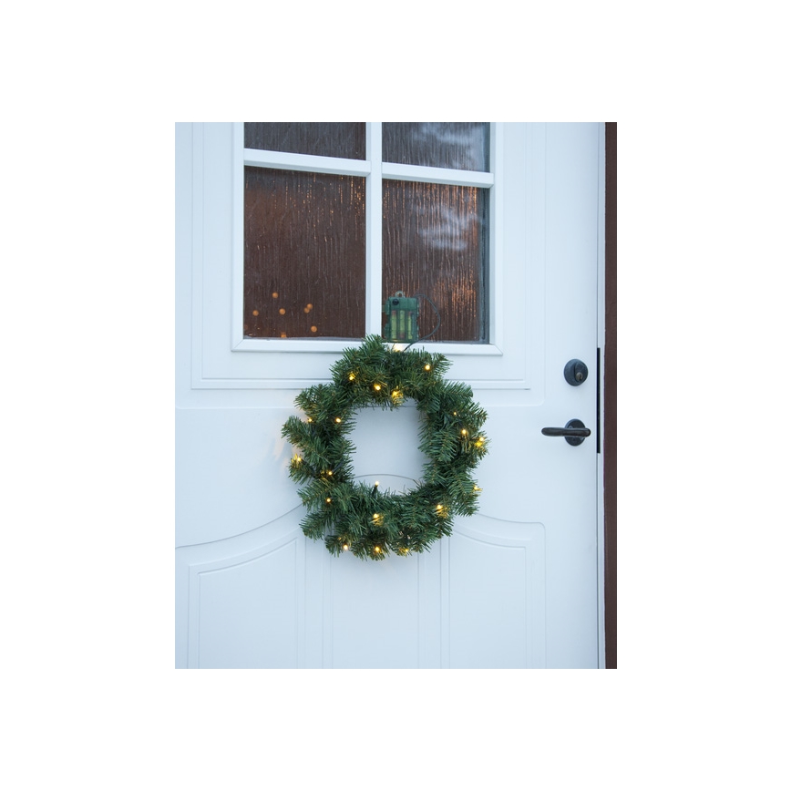 Eglo - LED Buiten Kerstkrans met een sensor 20xLED/0,064W/3xAA IP44