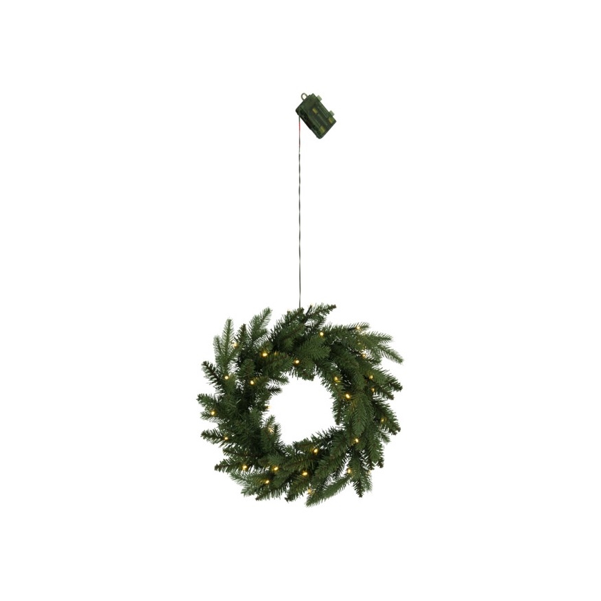 Eglo - LED Kerst Krans voor Buiten met Sensor 30xLED/0,064W/3xAA IP44