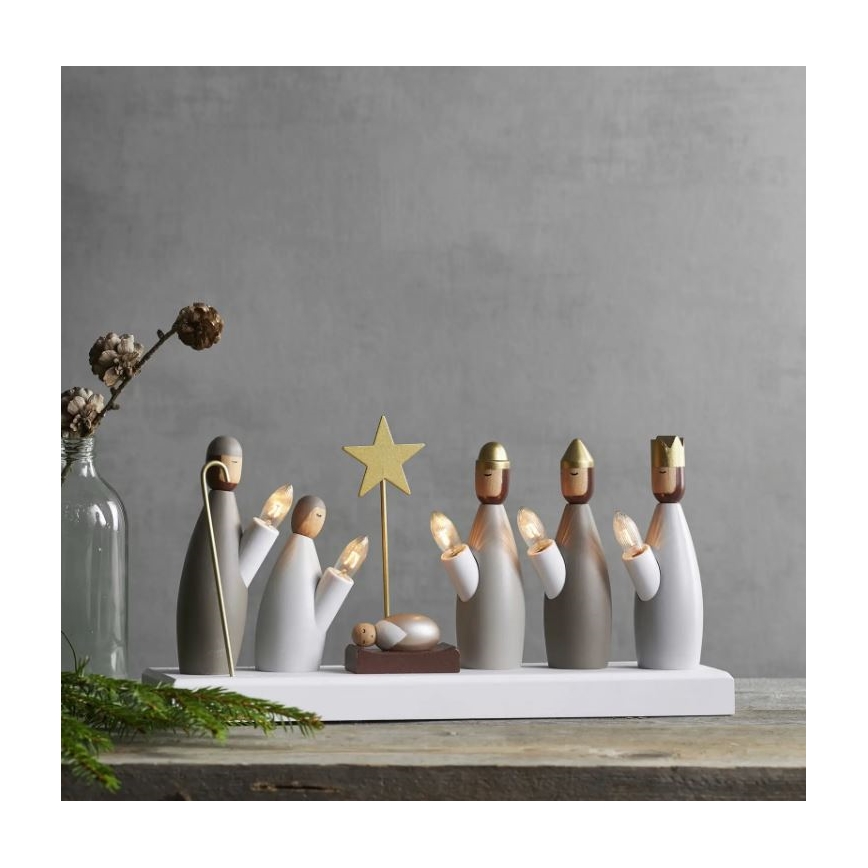 Eglo - Kerst Kandelaar 5xE10/3W/230V