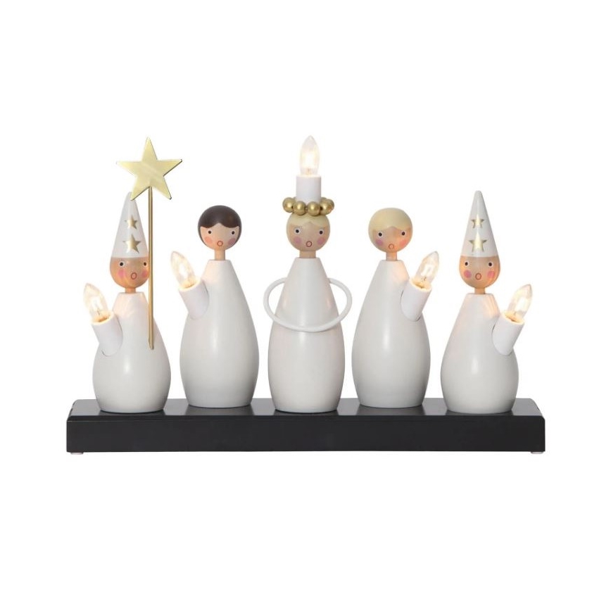 Eglo - Kerst Kandelaar 5xE10/3W/230V