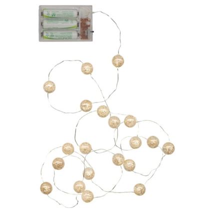 Eglo - LED Kerstmis řetěz15xLED/3xAA 1,4m