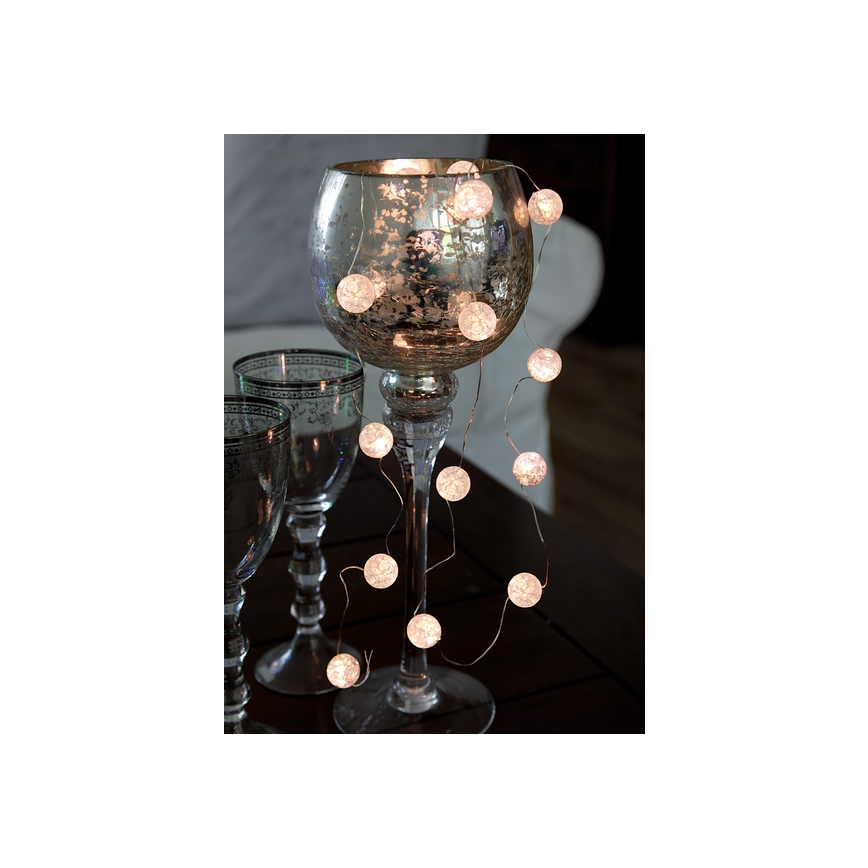 Eglo - LED-lichtsnoer 15xLED/3xAA 1,4 m