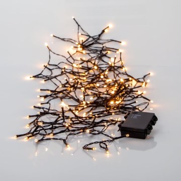 Eglo 411077 - LED Kerst Lichtketting voor Buiten  AKKU 160xLED 11,2 m warm wit IP44