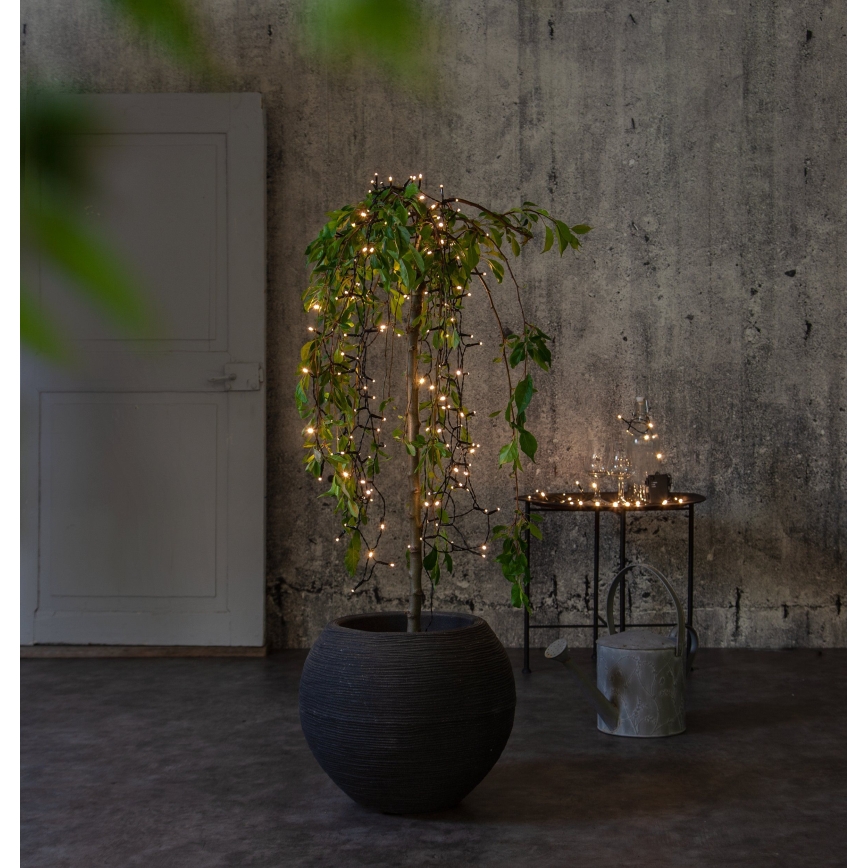 Eglo 411077 - LED Kerst Lichtketting voor Buiten  AKKU 160xLED 11,2 m warm wit IP44