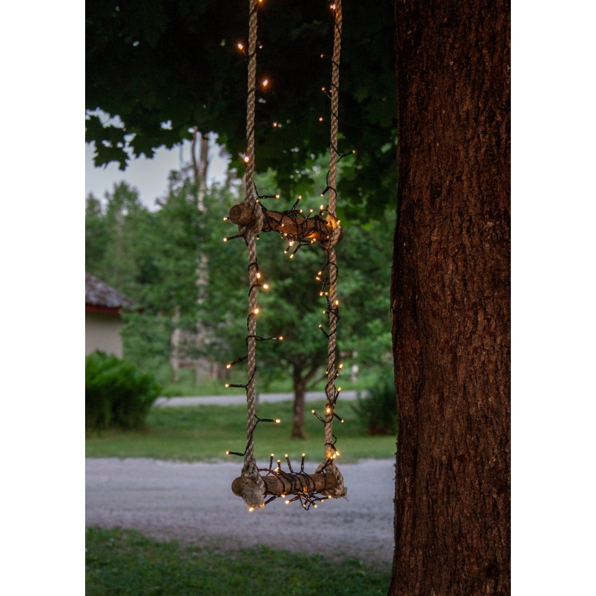 Eglo 411077 - LED Kerst Lichtketting voor Buiten  AKKU 160xLED 11,2 m warm wit IP44
