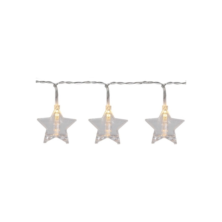 Eglo - LED Kerst Lichtketting 10xLED 2,1m warm wit