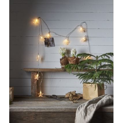 Eglo - LED Kerst Lichtketting 10xLED 2,1m warm wit