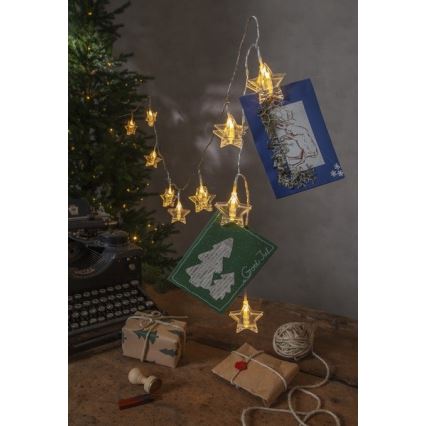 Eglo - LED Kerst Lichtketting 10xLED 2,1m warm wit