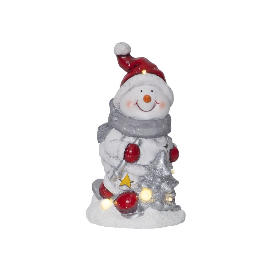Eglo - LED Kerst Decoratie 6xLED/0,06W/2xAAA sneeuwpop