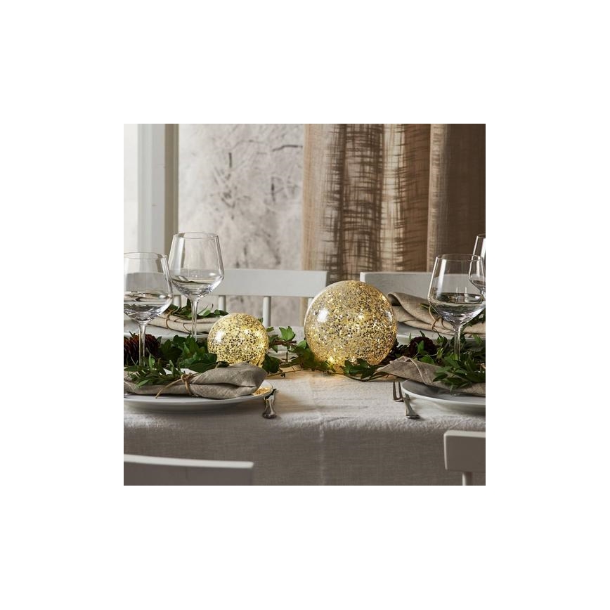 Eglo 411345 - LED Kerstversiering STAR FALL 10xLED/2xAA diameter 10 cm zilver