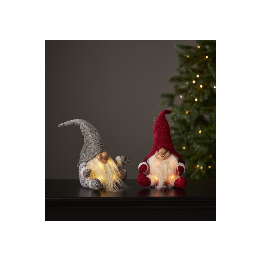Eglo - LED Kerst Decoratie 4xLED/0,06W/3xAA grijs