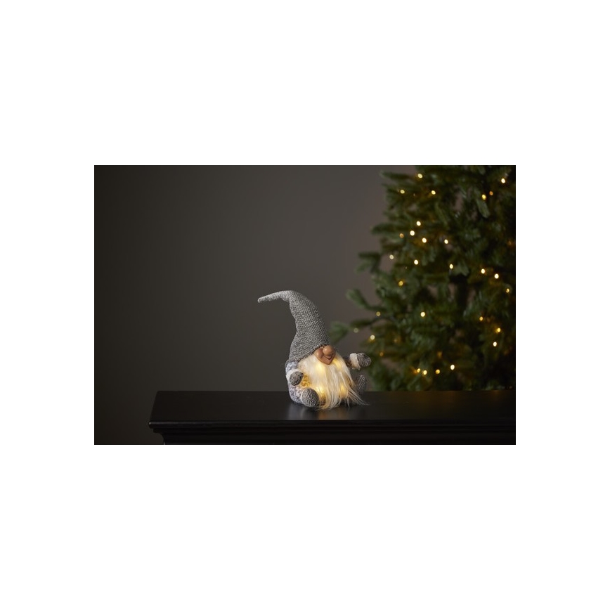 Eglo - LED Kerst Decoratie 4xLED/0,06W/3xAA grijs