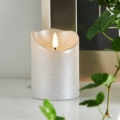 Eglo 411502 - LED Kaars FLAMME RUSTIC LED/2xAA zilver