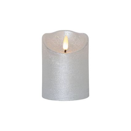 Eglo 411502 - LED Kaars FLAMME RUSTIC LED/2xAA zilver