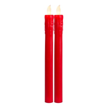 Eglo 411505 - SET van 2 LED-kaarsen PRESSE LED/1xAAA rood
