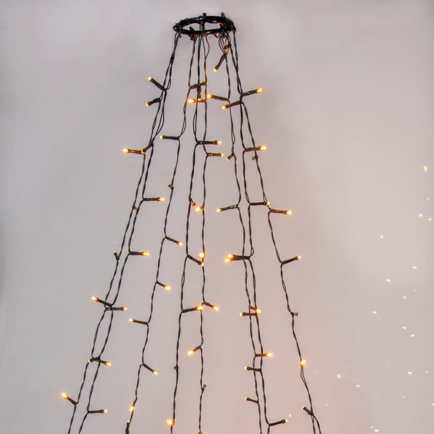 Eglo 411517 - LED Buiten Kerstketting GOUDEN 360xLED 2m IP44 warmwit