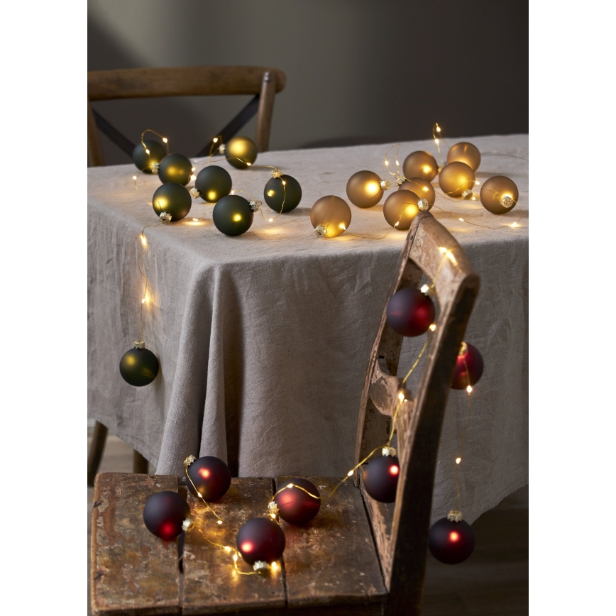 Eglo 411557 - lichtsnoer BLISS 22xLED/3xAA 2,6m warm wit