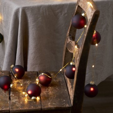 Eglo 411559 - Kerstverlichting BLISS 22xLED/3xAA 2,6 m warm wit