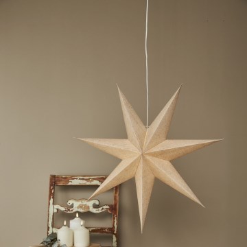 Eglo 411576 - Kerstdecoratie ÉTOILE ster 35 cm beige