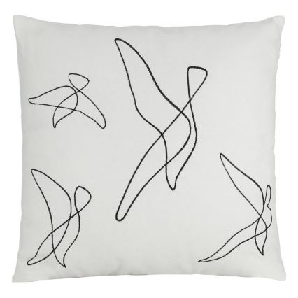 Eglo - Decoratief kussen 45x45 cm wit/zwart