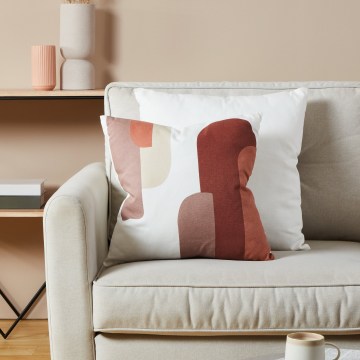 Eglo 420007 - Sierkussen CHEVERY 45x45 cm wit/rood