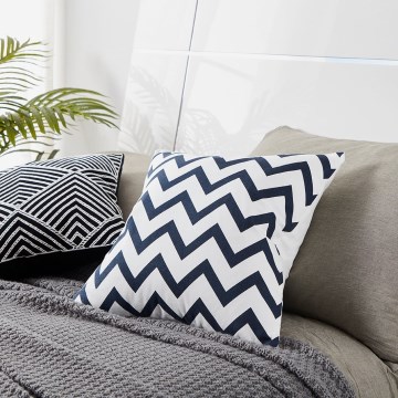 Eglo 420014 - Sierkussen CHEVERY 45x45 cm zwart/wit