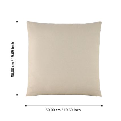 Eglo 420022 - Decoratief sierkussen ILES 50x50 cm beige