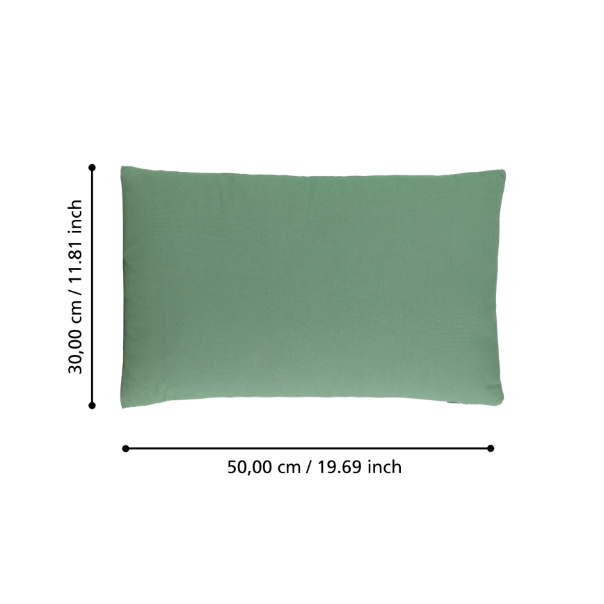Eglo 420025 - Decoratief kussen ILES 30x50 cm groen